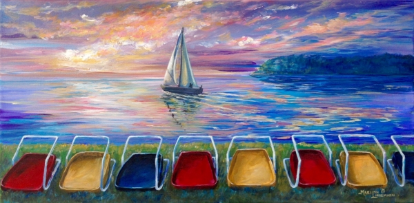 Click here to view Sunset Sail by Marilyn L. Lindemann