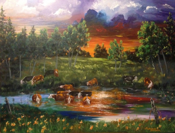 Click here to view What a Way to End the Day! by Marilyn L. Lindemann